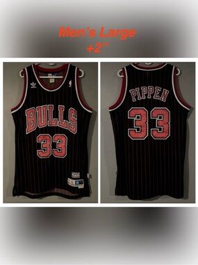 Chicago Bulls #33 Scottie Pippen Retro Pinstripes Hardwood Classic NBA Jersey